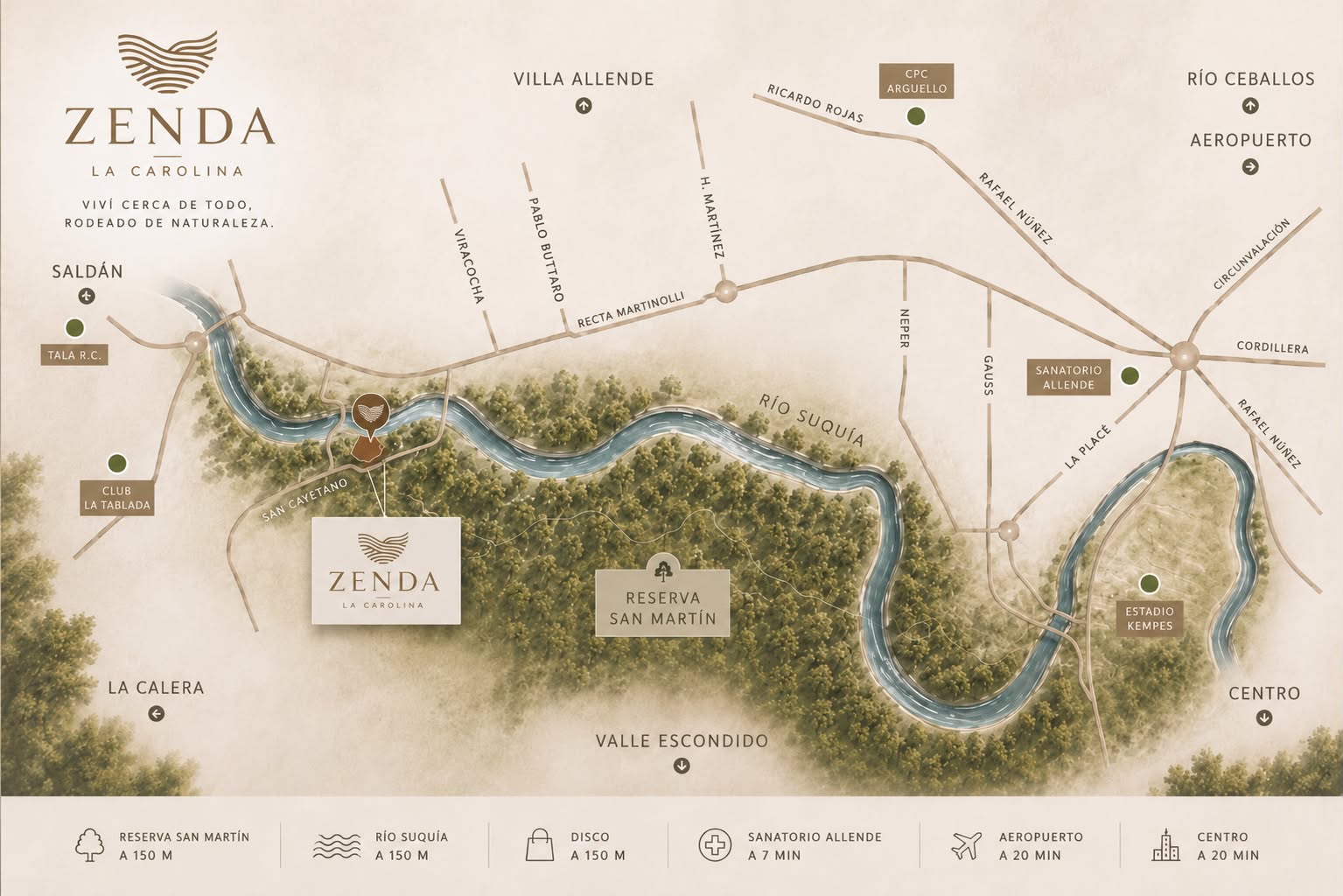 Mapa de ubicación Zenda La Carolina